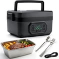 thumbnail image 1 of Heated Lunch Box for Adults, 1.6L Self-Heating Food, Cordless 5-Sided Heating Temp Control with Timer, Scheduled Heating, 24000mAh Battery, Leakproof Design, 1 of 13