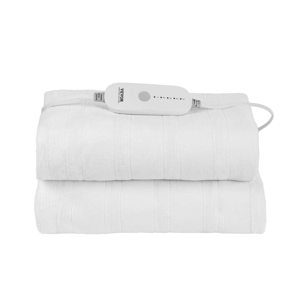 Heated Mattress Pad 39x75 Inch, Electric Warming Blanket with Coral Fleece, Auto Shut Off, Queen Size, Ultra Soft & Energy Efficient
