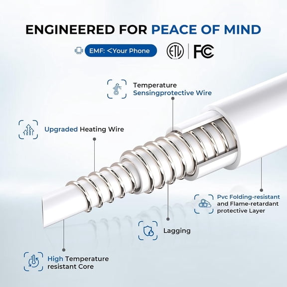 Heated Mattress Pad Cal King Quilted Zone Heating Electric Bed Warmer Comfort Heat Mattress Pad Cover Dual Controller(10 Heat Setting | 1-12 Hours Auto Shut Off | with 8-21 Inch Deep Pocket) Gray