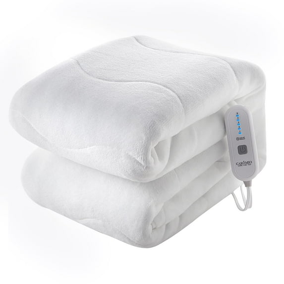 Heated Mattress Pad Full Size 54x75 Inch, 4 Heating Levels and 10 Hours Auto Off Quilted Mattress Heating Pad Machine Washable