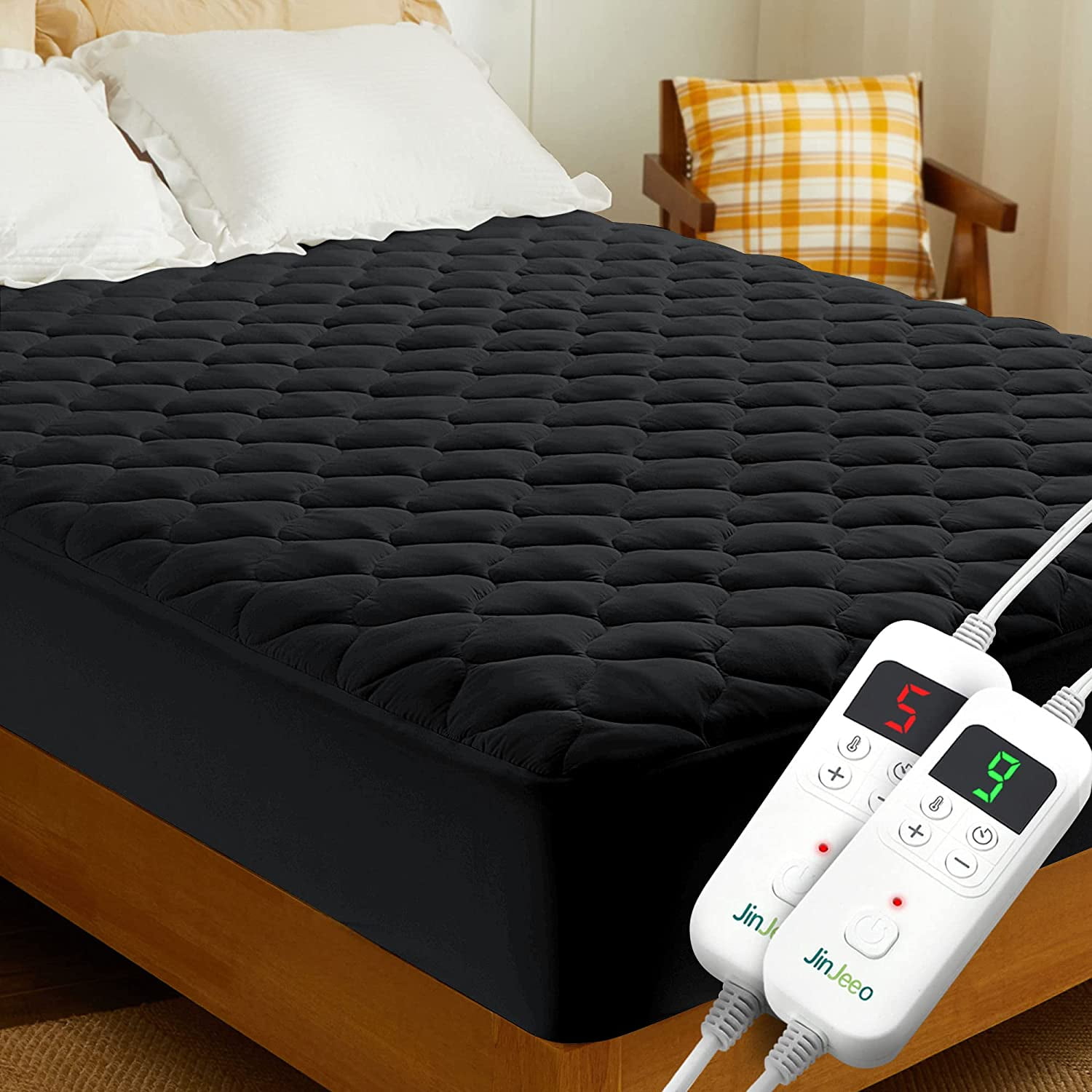 Heated Mattress Pad Queen Size Electric Mattress Pads Electric Bed ...