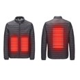 thumbnail image 1 of Heated Mens Jacket Fast Warm Up Smart Usb Electric Belly Back Warming Winter Thermal Layer Heated Down Jacket Long Sleeve Zip Up Heating Clothing Thermal men's Winter Jacket, 1 of 3