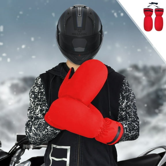 Heated Mittens Gloves for Men and Women, Rechargeable Heated Gloves Battery Thermal Touchscreen Gloves for Winter Skating Camping Hunting Hiking