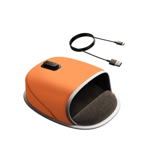 Heated Mouse Pad Hand Warmer, Faux Leather Ergonomic Design for Office, Gaming, & Home Use, Adjustable Temperature with Auto Shutoff, for Cold Hands & Raynaud's Syndrome