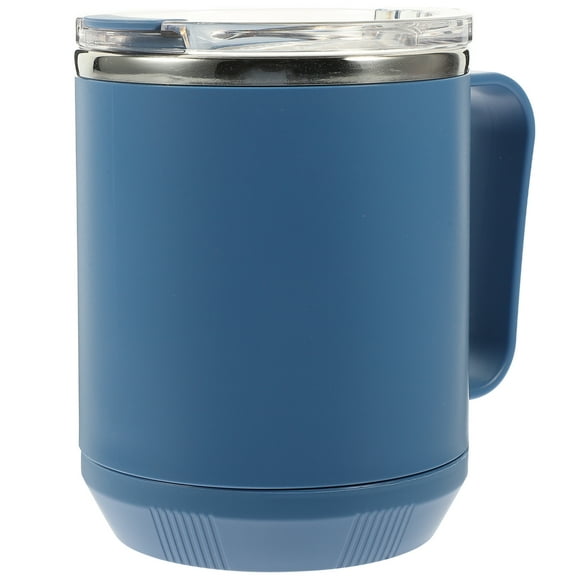 Heated Mug Juice Cup Stainless Steel Sealing Coffee Mugs Camping with Lid Plastic