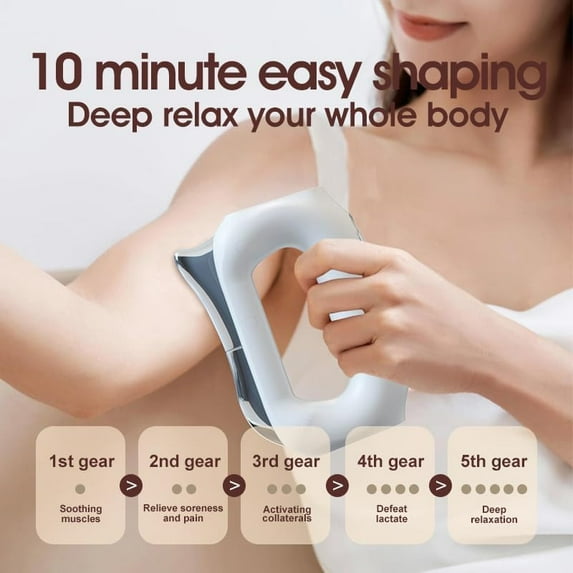 Heated Muscle Scraping Blade,Portable Muscle Relaxation Therapy Equipment,Micro-Current Muscle Relaxation Massager,3 Adjustable Modes Vibration,Ideal Gift For Fitness Lovers And Athletes