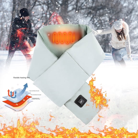 Heated Neck And Shoulder Warmer With Three Temperature Levels For Outdoor Activities