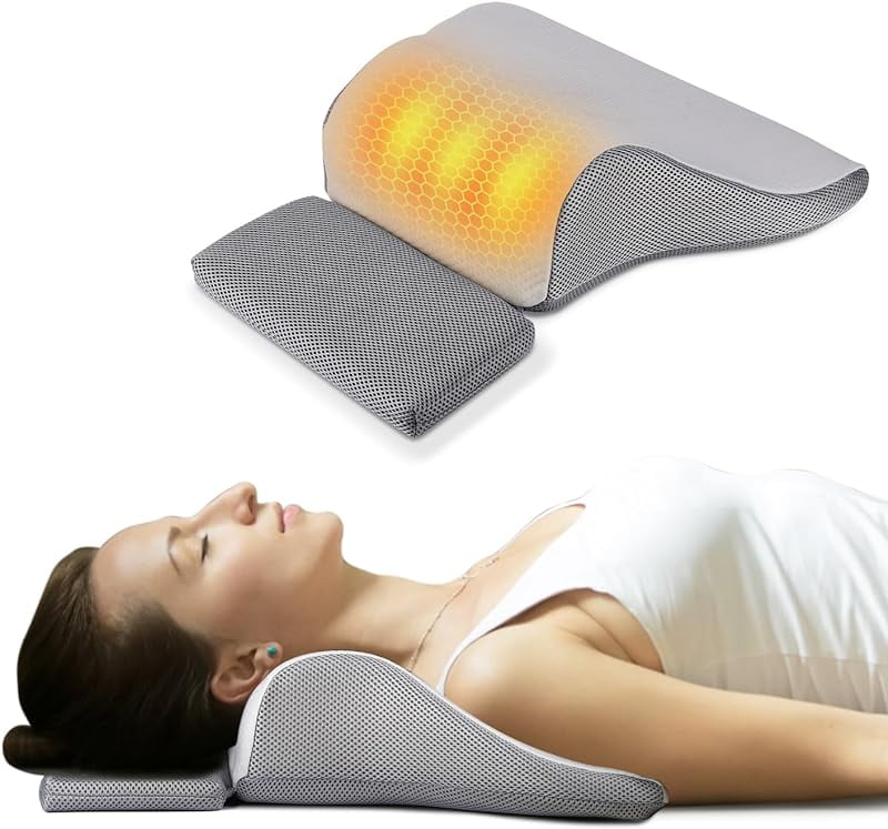 Heated Neck Stretcher with Therapy Pillowcase, Neck and