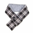 thumbnail image 1 of Heated Neck Wrap Electric Intelligent Heating Scarf for Women and Men, Electric Heated Plaid Scarf Three Adjustable Temperature Control Warm Scarf Pad Neck Heated Wrap S-36 Black One Size, 1 of 5