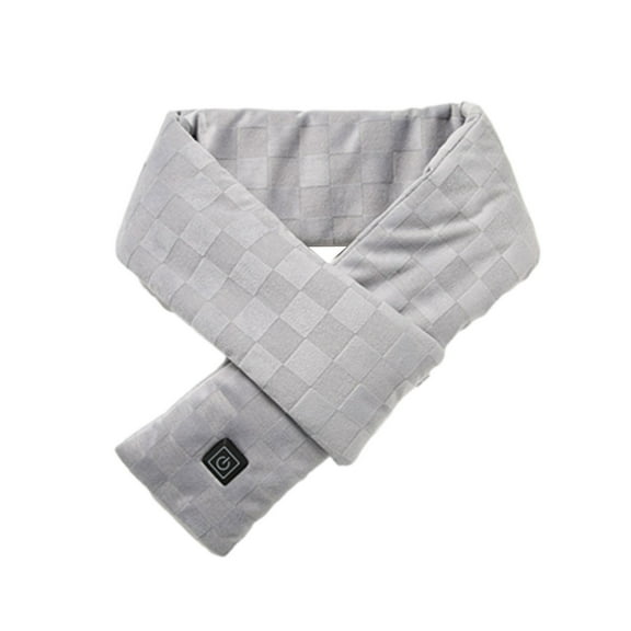 Heated Neck Wrap Heated Scarf USB Smart Neck and Shoulder Winter Cold Protection and Warmth Men and Women Scarf Massage Heating Scarf Outdoor Heating Neck S-21 Gray One Size