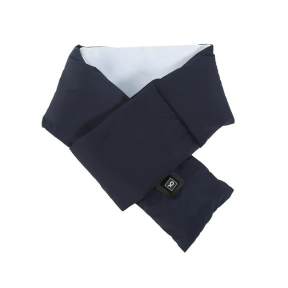 Heated Neck Wraps USB Smart Charging Neck and Shoulder Winter Cold Protection and Warm Heating Men and Women Scarf Adjustable Electric Heating Scarf S-61 Navy One Size