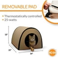 thumbnail image 1 of Heated Outdoor  House with Waterproof Design, Insulated, Safety Listed - Small 21 X 14 X 13in Tan 20W, Dog Bed, 1 of 8