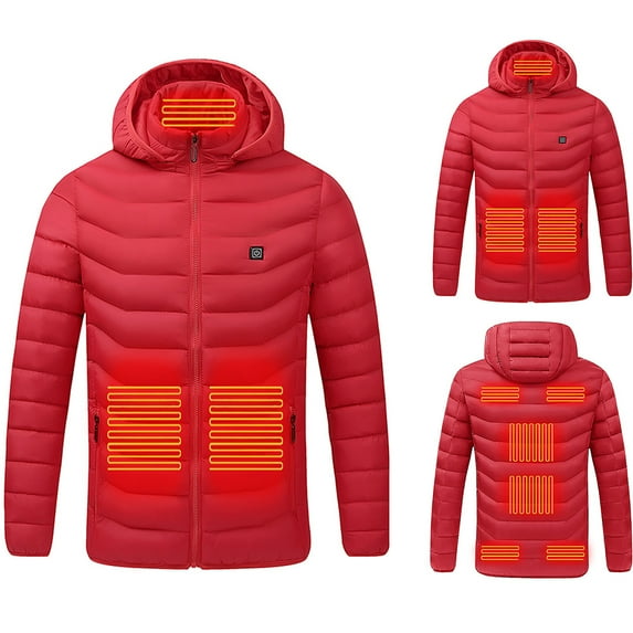 Heated Performance Shell Jackets Outdoor Warm Clothing Heated For Riding Skiing Fishing Charging Via Heated Coat Heating Winter Coat for Men and Women
