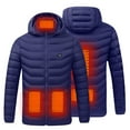 thumbnail image 1 of Heated Performance Shell Jackets Outdoor Warm Clothing Heated For Riding Skiing Fishing Charging Via Heated Coat Heating Winter Coat for Men and Women, 1 of 6
