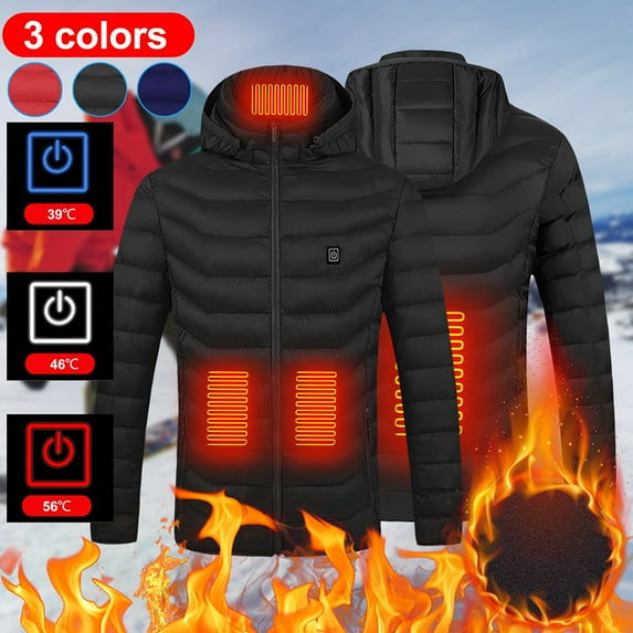 Heated Performance Shell Jackets Outdoor Warm Clothing Heated For Riding Skiing Fishing Charging Via Heated Coat Heating Winter Coat for Men and Women