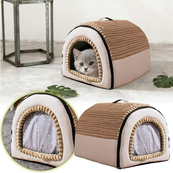 Heated Pet Bed for Dogs and Cats with Reversible Cover Machine Washable Indoor Outdoor Comfort Warmth