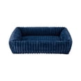 thumbnail image 1 of Heated Pet Bed for Dogs & Cats, 19.69x18.9 Inch Soft Crate Pad, Indoor Cozy Kennel Mat for Small Medium Large Pets in Winter, Navy, 1 of 5