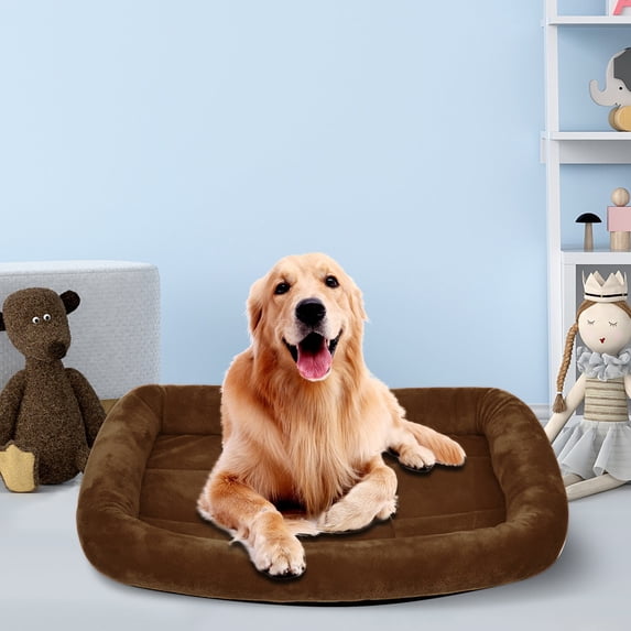 Heated Pet Bed for Dogs and Cats with Non- Bottom Washable Soft Kennel Mat Winter Warm Sleeping Pad