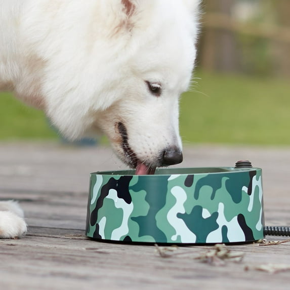 Heated Pet Bowl, Petfactors Outdoor 2.2L Pet Thermal Water Bowl, Dog Cat Heated Water Bowl with Long Chew Resistant Cord and Waterproof ON/OFF Switch