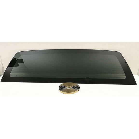Heated Privacy Stationary Back Window Back Glass Compatible with Ford F150 Pickup 2004-2014 Models