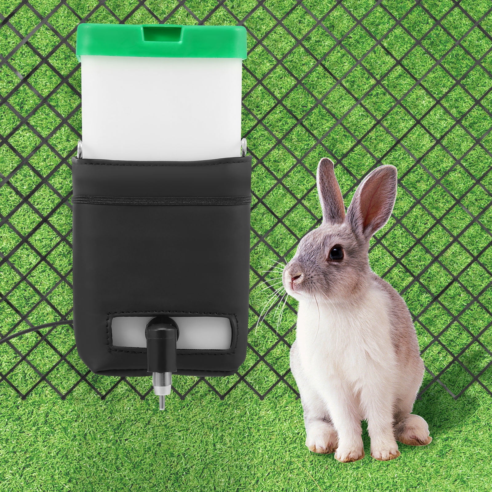 Heated Rabbit Water Bottle Thermostatic Rabbit Water Dispenser 32oz ...