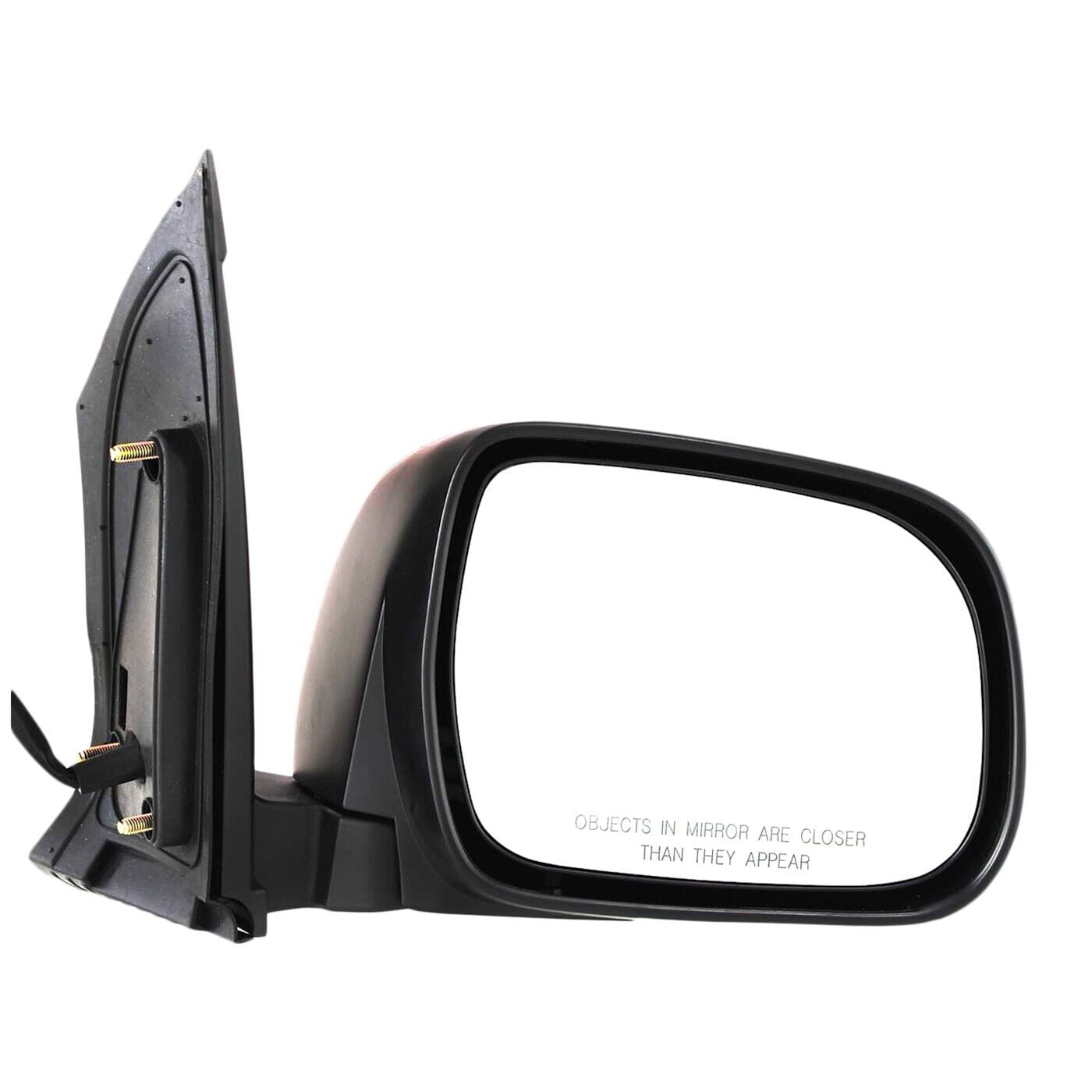 JC Whitney Driver Side Power Mirror For 2004-2010 Toyota Sienna - Textured Black, Heated, Signal Light