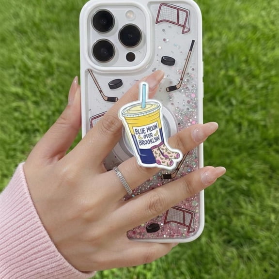 Heated Rivalry Extra Banana Smoothie Phone Grip, Blue Moon Over Brooklyn Magnetic Phone Grip, Scott And Kip Movie Grip, Gay Hockey Romance