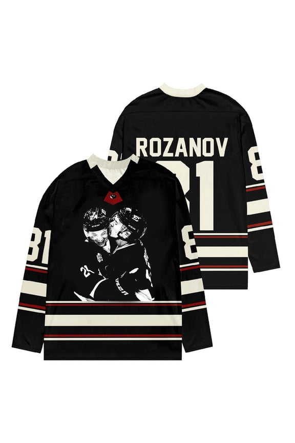 Heated Rivalry Hockey Jersey Shane Hollander & Ilya Rozanov Jersey Men/Women Unisex Long Sleeve Shirts for Fans