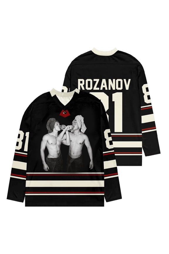 Heated Rivalry Hockey Jersey Shane Hollander & Ilya Rozanov Jersey Men/Women Unisex Long Sleeve Shirts for Fans