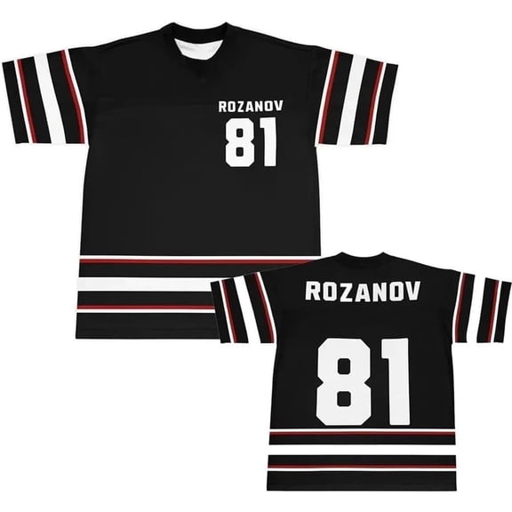 Heated Rivalry Hockey T-shirt Merch Trendy Printed V-Neck Unisex Fashionable Classic Short Sleeves