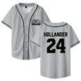 thumbnail image 1 of Heated Rivalry Hollander 24 Merch Baseball Jersey Shirt V-Neck Women Men Short Sleeve Streetwear Clothes, 1 of 2