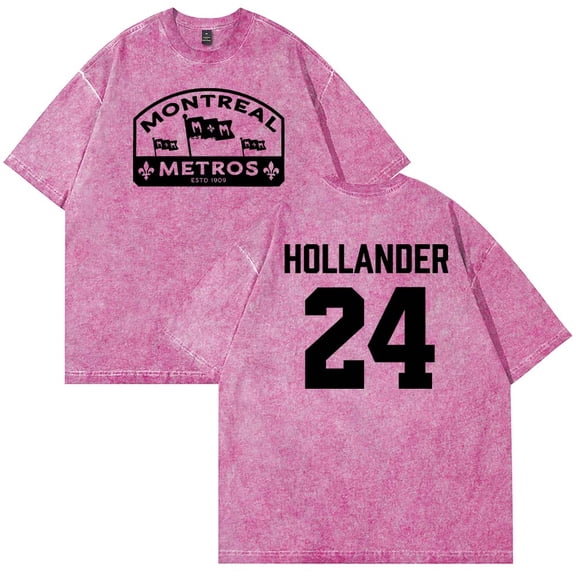 Heated Rivalry Hollander 24 Merch T-Shirt Cotton Wash Tee Women Men Short Sleeve Casual Crewneck Tee