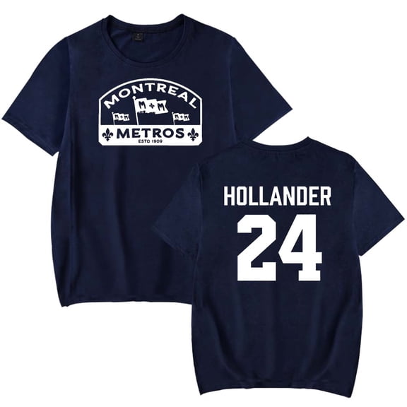 Heated Rivalry Hollander 24 Merch T-Shirt Women Men Casual Crewneck Short Sleeve Tee