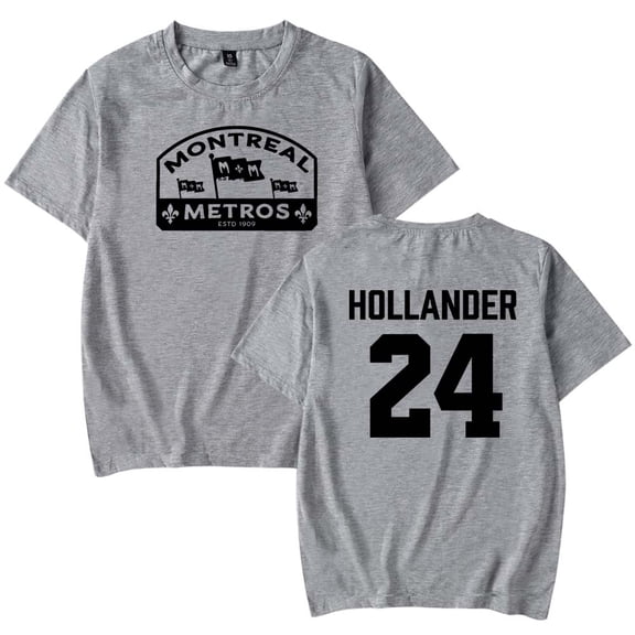Heated Rivalry Hollander 24 Merch T-Shirt Women Men Casual Crewneck Short Sleeve Tee