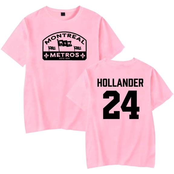 Heated Rivalry Hollander 24 Merch T-Shirt Women Men Casual Crewneck Short Sleeve Tee
