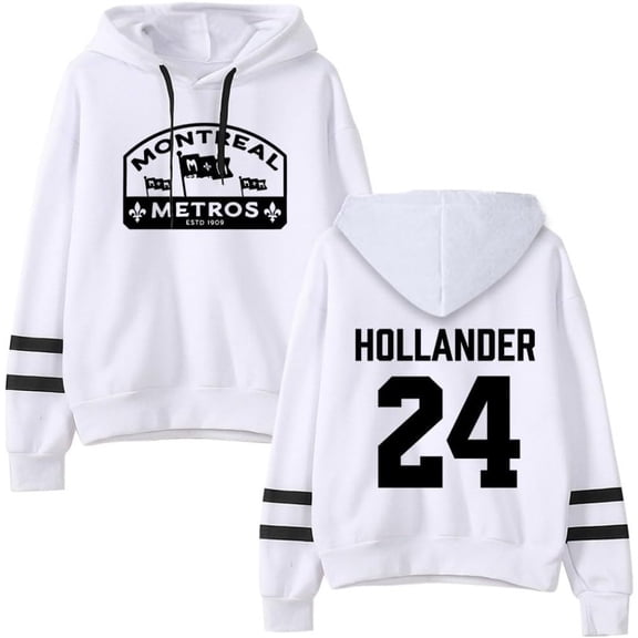 Heated Rivalry Hollander 24 Official Merch Unisex Pocketless Printed Pullover Hoodie