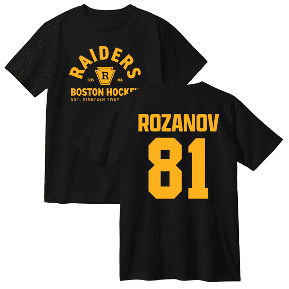 Heated Rivalry Ilya Rozanov 81 Boston Raiders Cotton Tee Women Men Short Sleeve Round Neck Casual Streetwear T-shirt