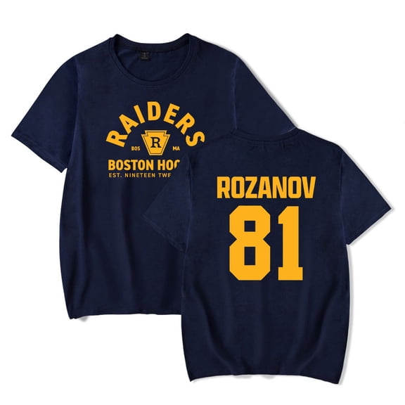 Heated Rivalry Ilya Rozanov 81 Boston Raiders T-shirt Unisex Crewneck Short Sleeve Casual Fashion Tee