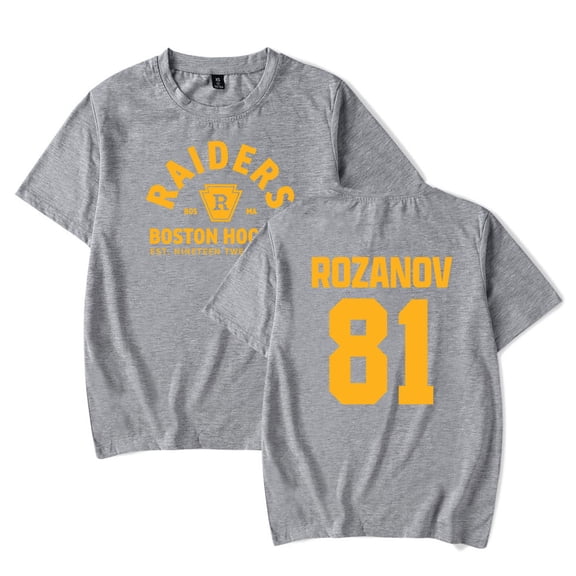 Heated Rivalry Ilya Rozanov 81 Boston Raiders T-shirt Unisex Crewneck Short Sleeve Casual Fashion Tee