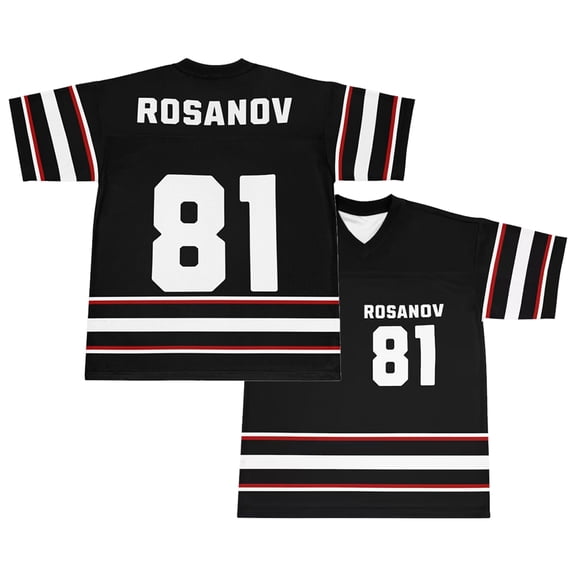 Heated Rivalry Ilya Rozanov 81 Jersey V-Neck Short Sleeve T-shirt Women Men Outdoor Sportwear Tops