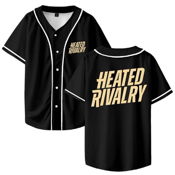 Heated Rivalry Logo Merch Baseball Jersey Shirt V-Neck Women Men Short Sleeve Streetwear Clothes