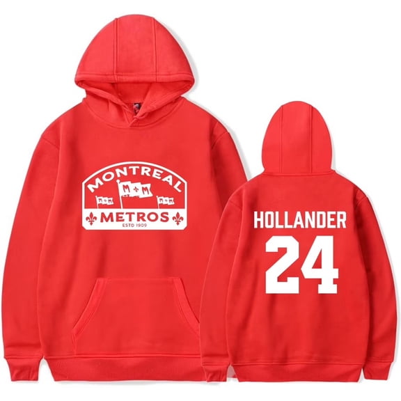 Heated Rivalry Merch Hollander 24 Print Hoodie – Unisex Long Sleeve Pullover Sweatshirt, Casual Streetwear Top TV Series Fans
