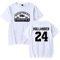 thumbnail image 1 of Heated Rivalry Merch Hollander 24 Print T-Shirt – Unisex O-Neck Short Sleeve Fashion Tee, Casual Streetwear Top for TV Series Fans, 1 of 6