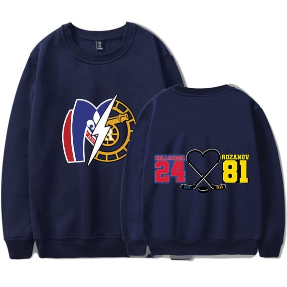 Heated Rivalry Merch Hollander 24 Rozanov 81 CP Print Sweatshirt Unisex O-Neck Long Sleeve Pullover Casual Streetwear Top TV Series Fans