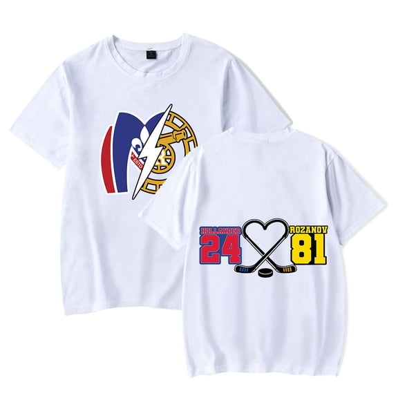 Heated Rivalry Merch Hollander 24 Rozanov 81 CP Print T-Shirt – Unisex O-Neck Short Sleeve Tee, Casual Streetwear Top for TV Series Fans