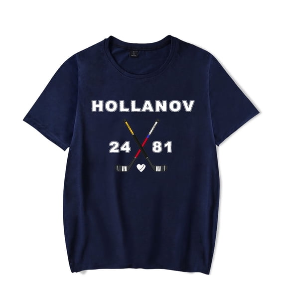 Heated Rivalry Merch Hollanov Character Heart T-Shirt Short Sleeve Hockey Graphic Unisex Shirt Clothing For Summer