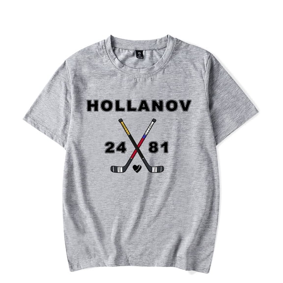 Heated Rivalry Merch Hollanov Character Heart T-Shirt Short Sleeve Hockey Graphic Unisex Shirt Clothing For Summer