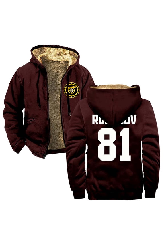 Heated Rivalry Merch Rozanov Hockey Zipper Hoodies Women Men Jacket Parkas Long Sleeve Streetwear Coat