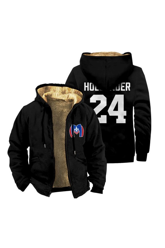 Heated Rivalry Merch Shane Hollander Zip Up Jacket Long Sleeve Winter Parka Unisex Casual Fashion Coat