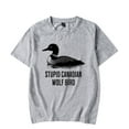 thumbnail image 1 of Heated Rivalry Merch Stupid Wolf Bird Character T-Shirt Short Sleeve Graphic Unisex Shirt Clothing For Summer, 1 of 2